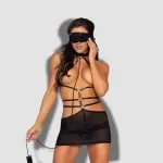 Cage Dress with Leash and Mask