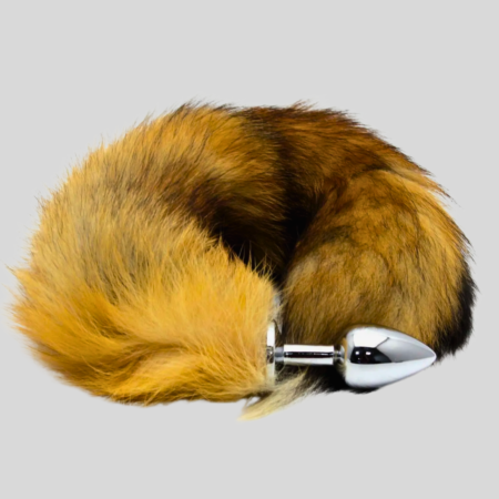 Furry Anal Butt Plug Red Fox Tail