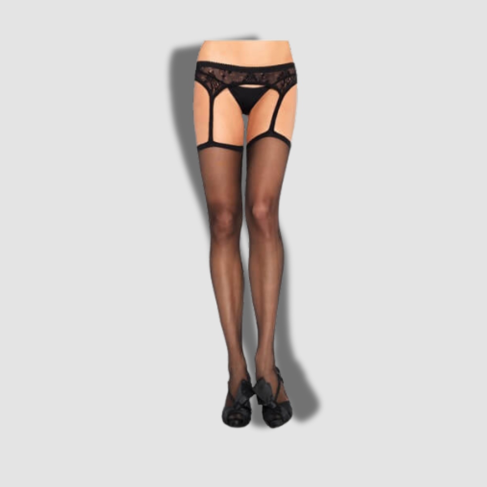Sheer Stockings with Garterbelt Sheer Stockings with Garterbelt