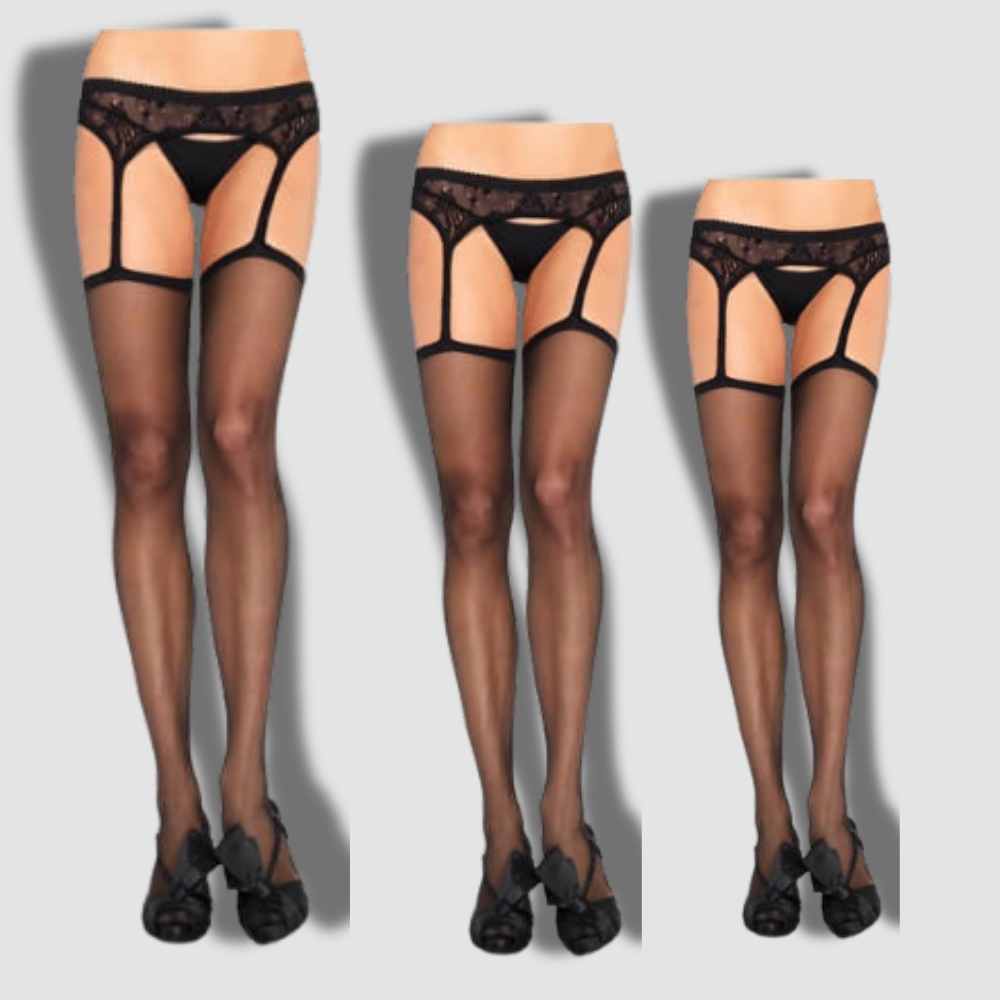 Sheer Stockings with Garterbelt Sheer Stockings with Garterbelt