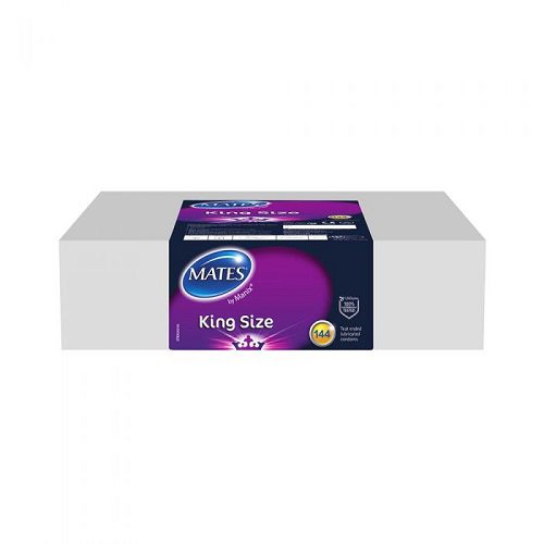 n11719 mates king size condom bx144 clinic pack 1 2