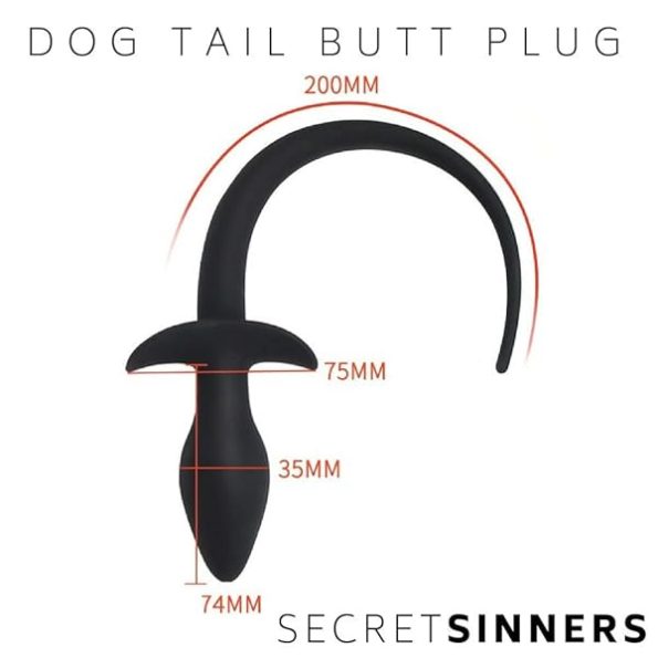 Butt Plug Anal Prostate Massager Bondage BDSM Kinky Puppy Play Large Plug by Secret Sinners B09V7SZZ93 7